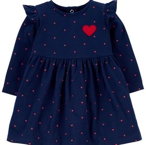 Carter's Heart Jersey Dress